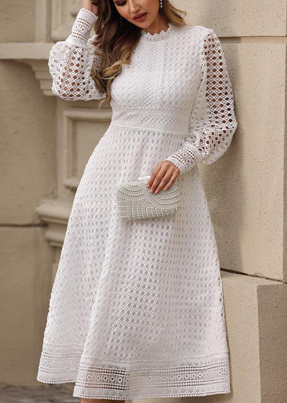 Aubree Crochet Detail Dress