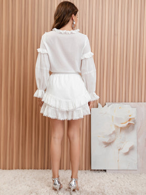 Bethany Ruffle Suit