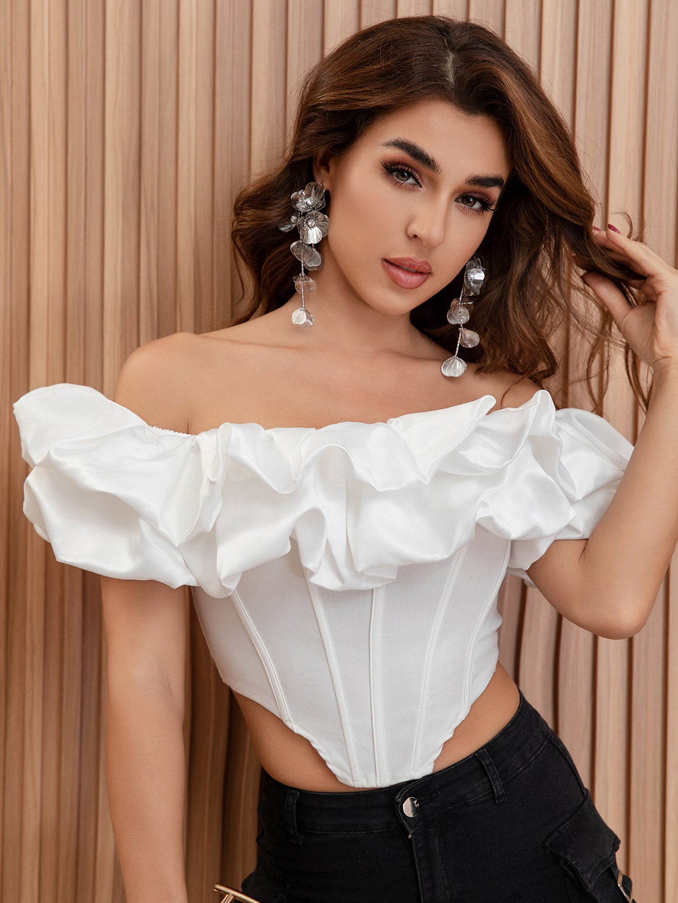 Dramatic Ruffle Top